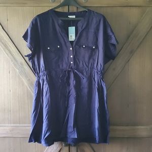 Oh! Mamma navy maternity top